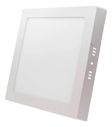 4un Painel Led Plafon Sobrepor 12w Biv 6500k Cor Luz Branco 