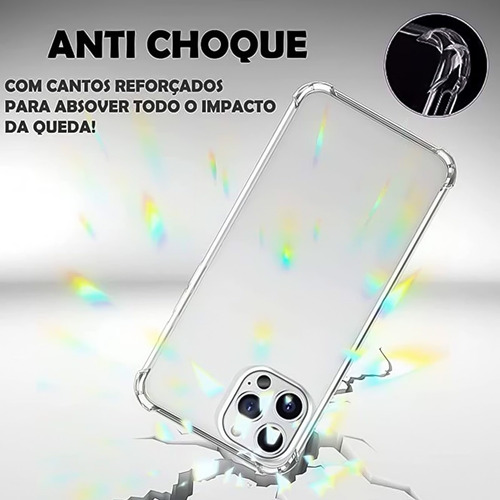 Capinha Premium Transparente iPhone Todos Os Modelos