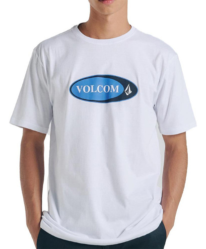 Camiseta Volcom Vellipse Wt24 Masculina Branco