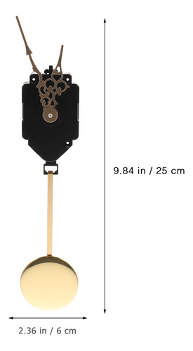 Reloj De Péndulo Con Movimiento Metálico