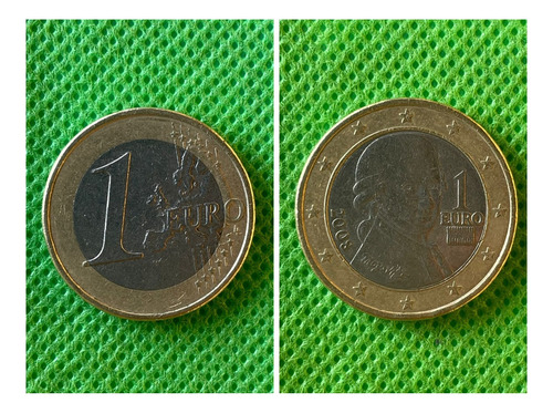 Moneda De 1 Euro, Austria 2008.