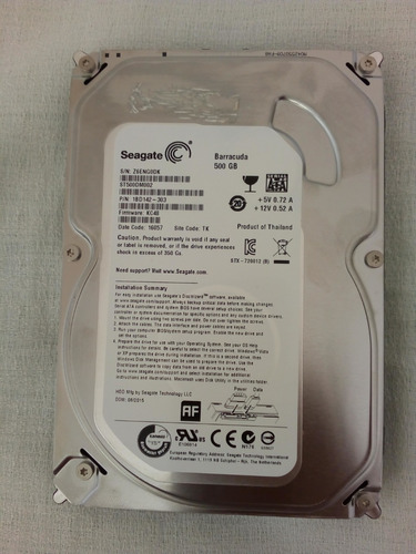 Hd 500gb Seagate 7200rpm 16mb Cache Sata 3 6.0gb/s