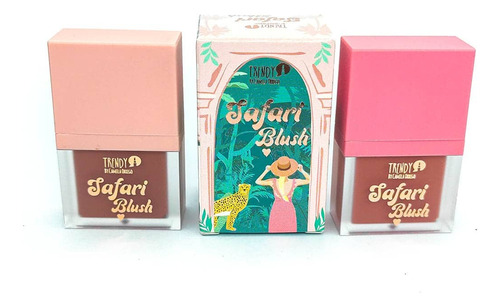 Kit Dúo Rubor Líquido Safari Blush Trendy 