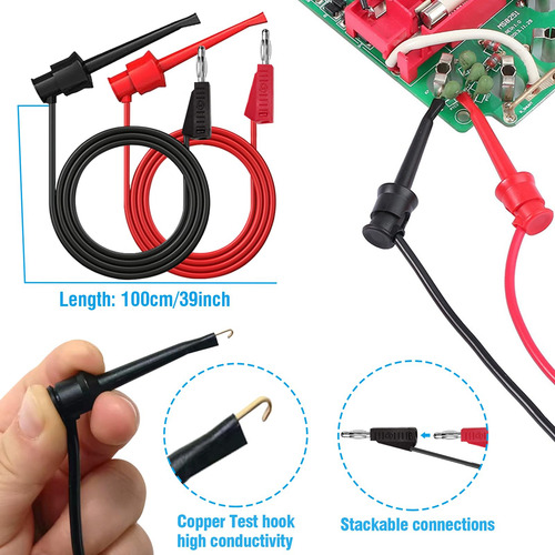 Juego De Cables De Prueba Multímetro Marca Modelo Profesiona