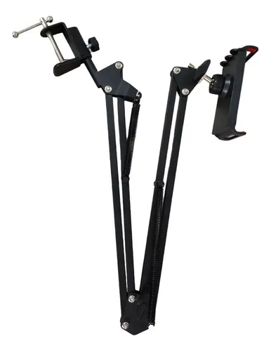 Base Atril Tripode Holder Celular Tablet Grua Brazo Ajustabl