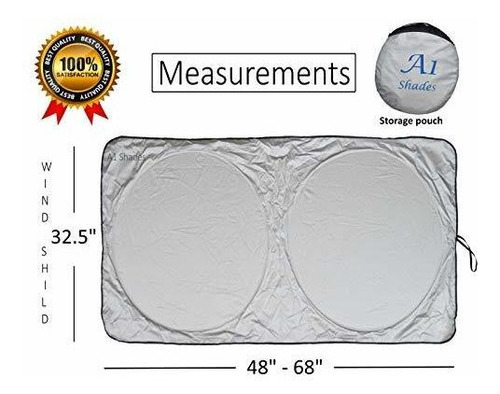 Tabla Talla Para Brisa Sun Shade Vehiculo Excelente Uv Usar