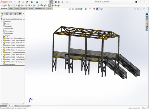 Projetista Mecânico E Linha De Vida Em 2d E 3d.