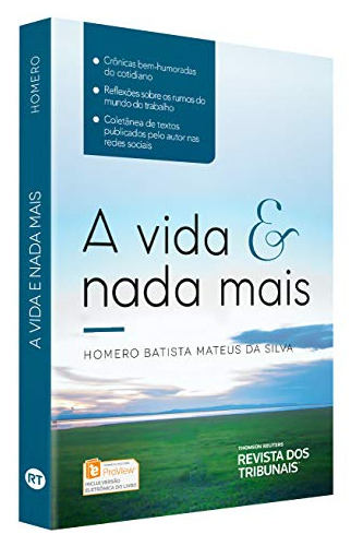 Libro Vida E Nada Mais A De Homero Batista Mateus Da Silva R