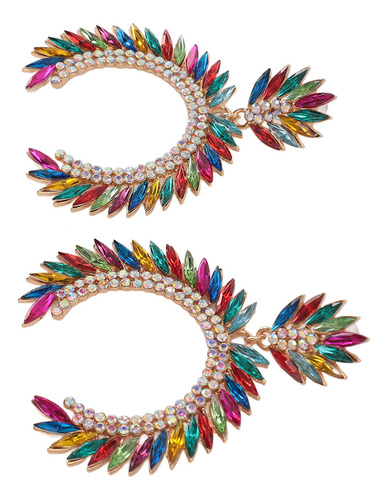 Pendientes Colgantes En Forma De Lágrima Con Flor De Marques