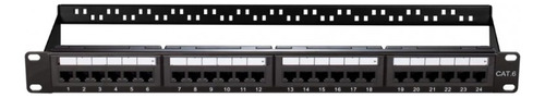 Patchera Panel De 24 Puertos Jack Cat6 Rj45 Montaje Redes