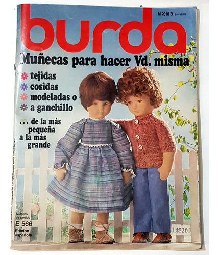 Revista Burda Julio 1981 Especial Hacer Muñecas,31 Páginas.