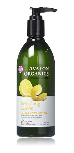 Avalon Organics Hand  Body Lotion, Limón 12 Oz