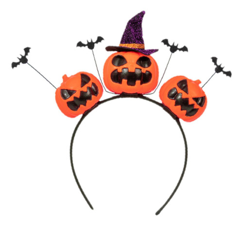Diadema De Halloween De Calabaza Multiusos Para Decoración