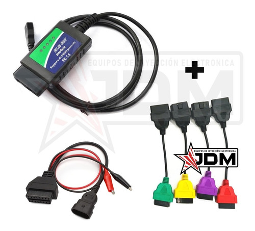 Scanner Elm327 Usb + Adaptadores Multiecuscan 3 Pin Fiat 