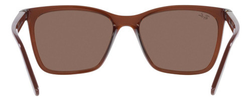 Óculos de sol Ray-Ban RB4372 tamanho GG armação marrom