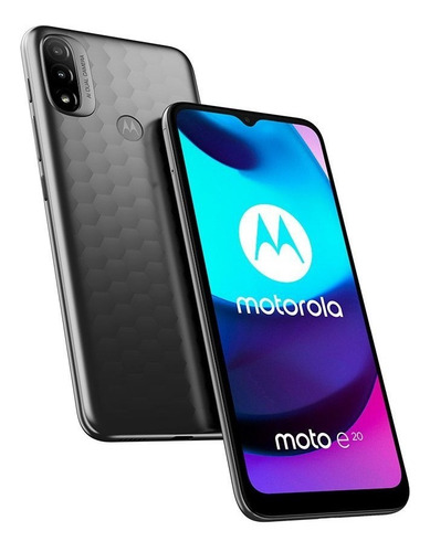 Imagen 3 de 10 de Celular Motorola Moto E20 32gb 2gb Ram Gris Techcel Nuevo