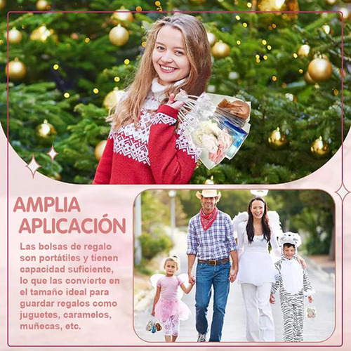 20 Bolsa Regalo Con Asa Transparentes Boda Bautizo Recuerdos