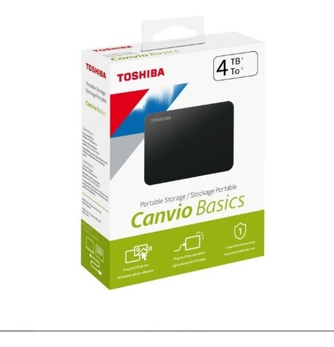 Imagen 1 de 5 de Disco Duro Toshiba Canvio Basic 4tb + Garantia