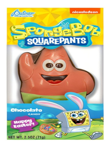 Chocolate Personajes Bob Esponja Pascua Happy Easter Palmer