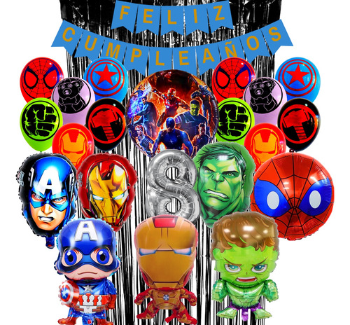 Combo Kit Globos Avengers 2