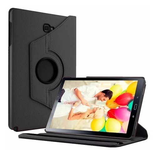 Imagem 2 de 8 de Capa Giratória + Película Tablet Galaxy Tab A 10.1 T580 T585