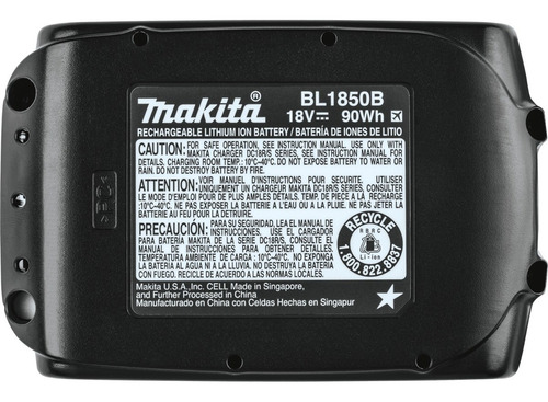 Imagen 3 de 4 de Bateria 18v Makita Bl1850b 5.0ah C/indicador D Carga Blister