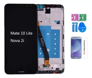 Moldura De Tela Lcd Para Huawei Nova 2i Mate 10 Lite Preto