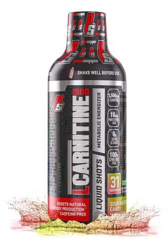 Prosupps Quemador De Grasa Lquida L-carnitine 1500, Potencia