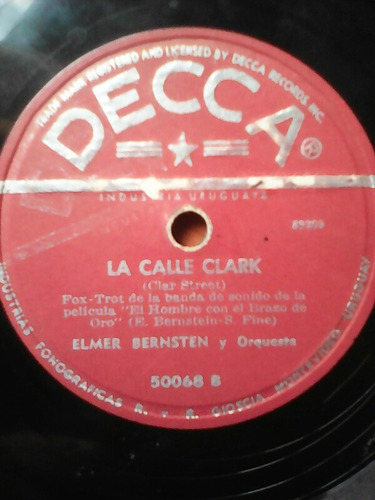 Elmer Bernstein / La Calle Clark / Disco Simple De Vitrola