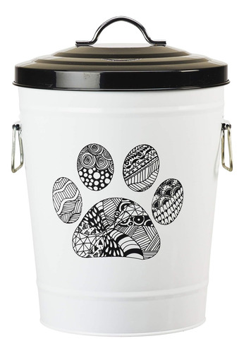 Amici Pet, Zentangle Pet Food Contenedor De Almacenamiento D