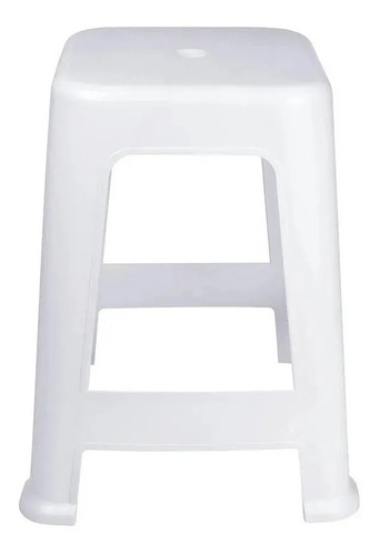 Banco Taburete Banqueta Plastico Blanco Bela Vista Mor LG