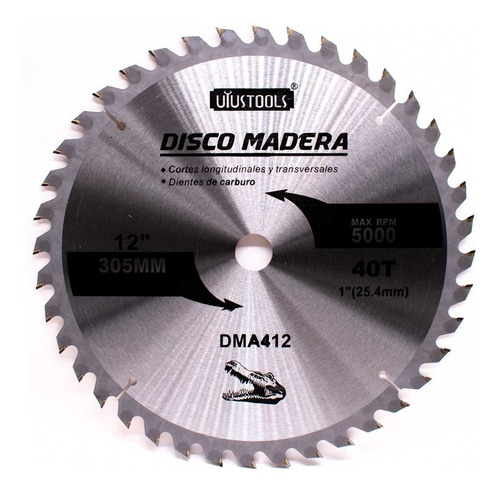 Disco Corte Madera 12  40d Uyustools Dma412