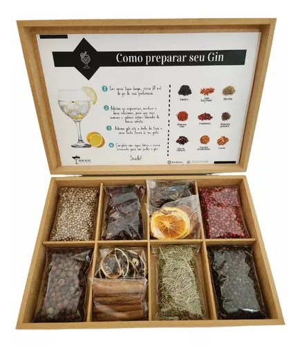 Kit Gin Tônica Com 10 Especiarias Magic Box