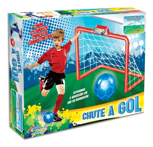 Mini Trave Gol Futebol Infantil 2 Traves 2 Redes 1 Bola