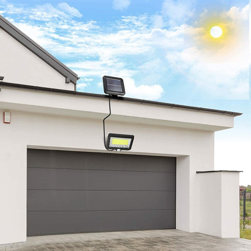 Reflector Solar Led Impermeable Luz Lampara Para Exteriores