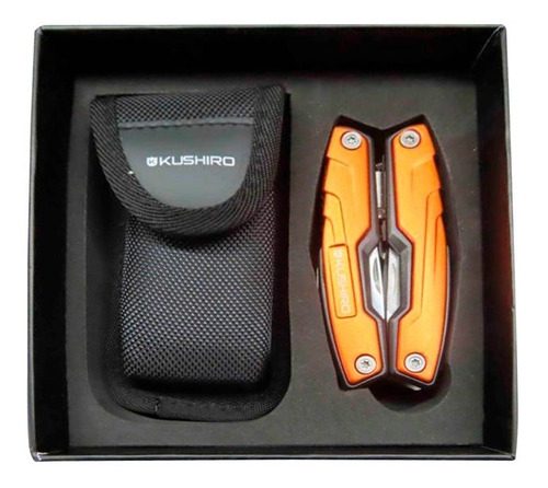 Imagen 2 de 9 de Pinza Multifuncion Premium Herramienta 12 En 1 Camping Funda