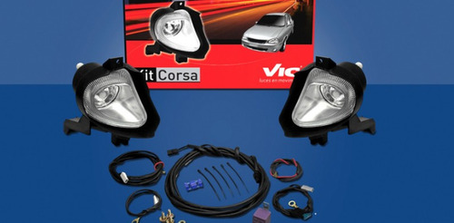 Kit Faro Auxiliar Chevrolet Corsa 04 2005 2006 2007 2008 09