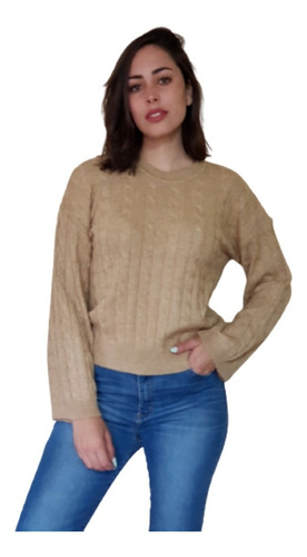 Sweater Melville Trenzado  Manga Ancha