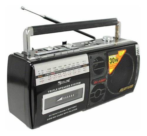 Radio Cassette Con Grabador Usb/sd, Mp3 Player