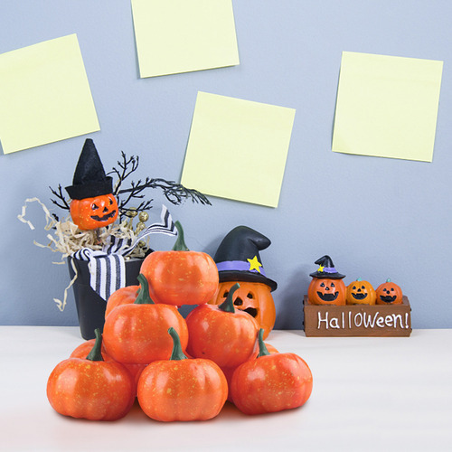 Calabazas Artificiales D Para Decoración De Halloween