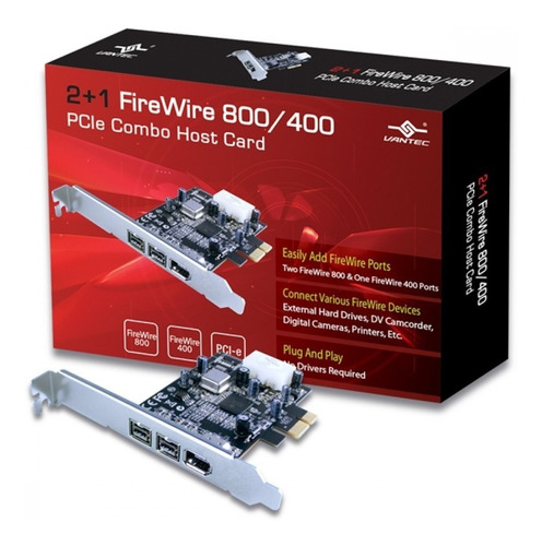 Tarjeta Pci Express Firewire 800 Y 400 Vantec