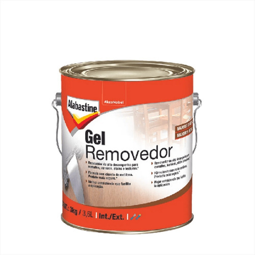 Gel Removedor Alabastine 3kg Remoção Esmalte Verniz Textura