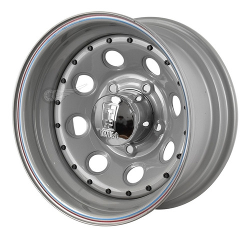 Llanta Chapa Italbo Modular Gris 15x10 Ranger Hilux 5x114 