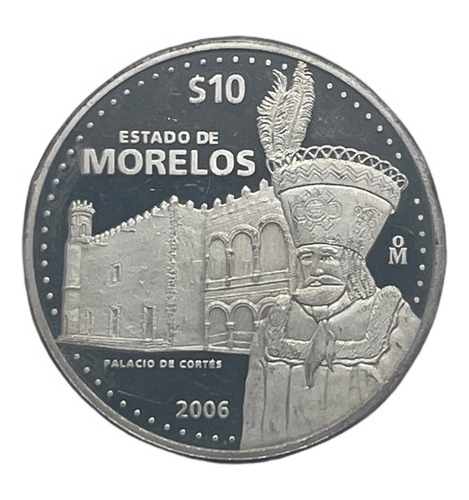 Moneda De Los Estados, Morelos Segunda Fase, Onza Plata