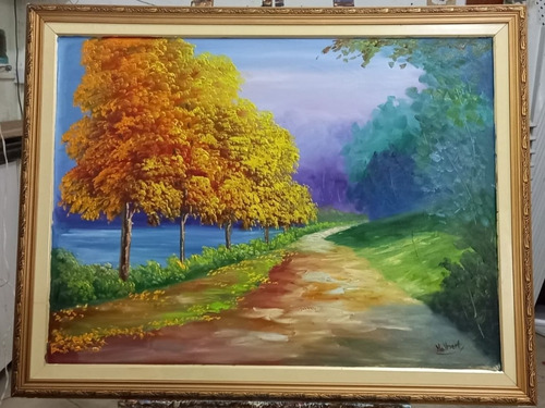 Quadro Lindo De Paisagem   60x80 