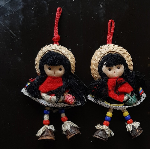 Llaveros De Muñecas Artesanales Colombianas