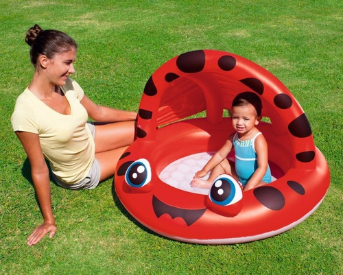 Imagen 3 de 6 de Pileta Circular Con Techo De Animales Bestway 97x66 Cm