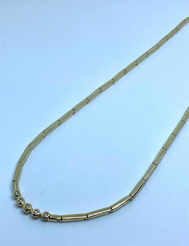 Glitter Joias - Colar H Stern Ouro E 8 Pontos Diamantes