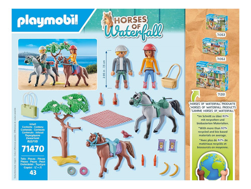 Playmobil Horses Of Waterfall 71470 Excursión A Caballo Varios
