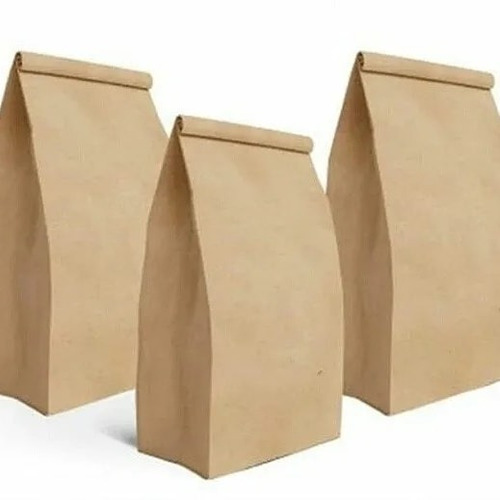 Bolsas De Papel Kraft Para Delivery Sin Asa 3kg